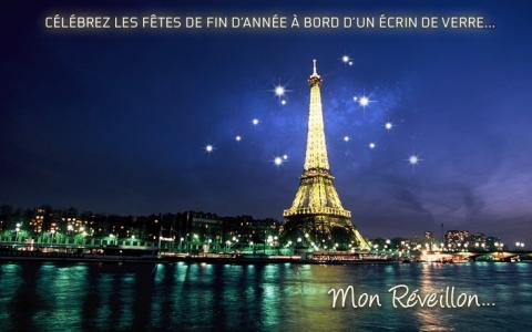 L' Hotel de la Motte Picquet vous propose un dîner croisière Inoubliable pour le Réveillon du Nouvel An à Paris!